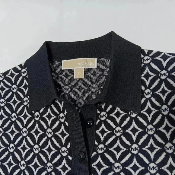 MICHAEL Michael Kors Black and White Geometric Mini Dress - Picture 4 of 14